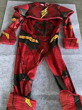 Justice League Flash Child Costume Red Size Medium Padded Suit Only Rubie's