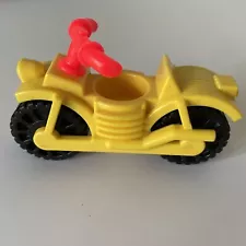 Fisher Price Little People Vintage Yellow Motorcycle Dirt Bike #994