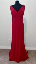 MAC DUGGAL FABULOUSS 66810 PROM PARTY PAGEANT FORMAL DRESS 22W RED NEW WITH TAGS