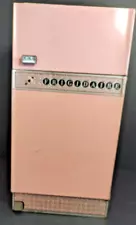 Wolverine Toy Co. Pink Frigidaire Tin Litho Frost Free Fridge 15" VTG 50's READ