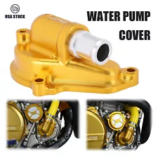 DRZ400 Water Pump Cover CNC Gold For DRZ400SM DRZ400S DRZ400E DRZ400 Motorcycle (For: 2009 DRZ400SM)