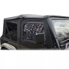 Soft Top + Upper Skins Set w/ 5 Windows For 97-06 Jeep Wrangler TJ WATERPROOF