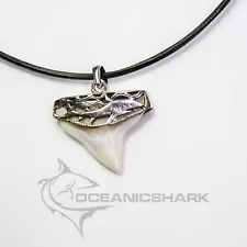 Copy of Bull Shark tooth silver necklace for sale carving solid s2