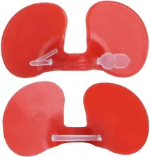 Red Plastic Chicken Eyes Glasses 20 Pack Avoid Hen Peck Each Other Chicken Farm