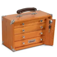 Gerstner International GI-T12 4 Drawer Oak/Veneer Chest Tools Hobby FREE SHIP