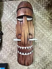 New Happy Cannibal Easter Island Mask by Smokin’ Tikis bar Decor Oceanic