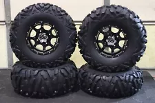 CAN AM COMMANDER 800 R 27" QUADKING ATV TIRE COBRA BLK WHEEL KIT CAN1CA BIGGHORN