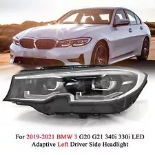 For 2019 2020 2021 BMW G20 G21 340i 330i LED Adaptive Left Driver Side Headlight