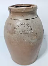 Roseville Ohio 9" Stoneware Crock Vintage