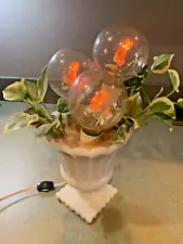 AEROLUX Style Electric VINTAGE NEON LIGHTBULB FLORAL DESIGN ARRANGEMENT