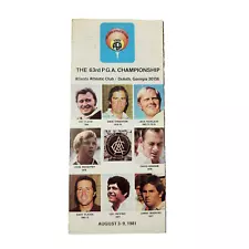 1981 PGA CHAMPIONSHIP Brochure for Tickets-Jack Nicklaus-Gary Player-Lee Trevino