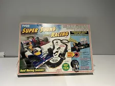 1992 TYCO Super Sound Racing Slot Cars Race Track Set 90%Complete Tested &works!