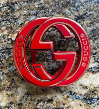 Gucci GG Red/Gold Belt Buckle