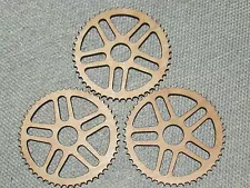 Lot of 3 Wood Wooden 3" Gears Gear COG sprockets Steampunk Wall Art Decor #6