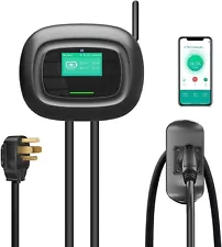 Level 2 EV Charging Station (40A 240V NEMA 14-50 Plug, 25' Cable) Indoor/Outdoor