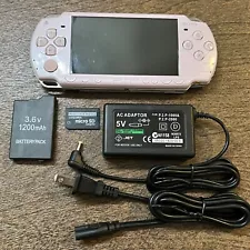 Rose Pink Sony PSP 2000 System w/ 64gb Memory Card Bundle Import