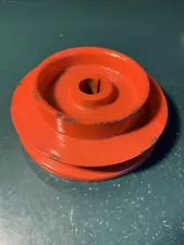 Unbranded lawnmower deck pulley metal orange