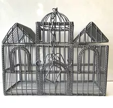 Metal Hanging Wire Bird Cage For Smaller Birds Plants Or Decor