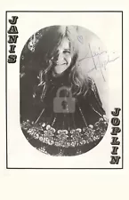 Janis Joplin -- Signed Vintage Photo Postcard Copy