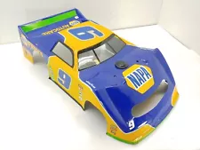 Custom Painted Napa Autocare Blue/Yellow RC late Model Body for 1/10 Short Cours