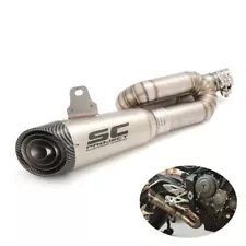 For Triumph Street Triple RS R 765 2017-2023 Exhaust Link Pipe Slip on Muffler (For: Triumph)