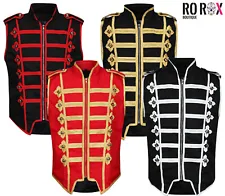 Men's Steampunk Parade Jacket - Sleeveless Military Marching Band Drummer Vest