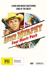 Audie Murphy Collection NEW PAL/NTSC Cult 4-DVD Set Jack Sher Audie Murphy