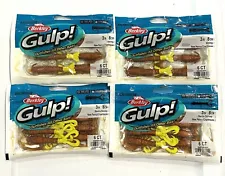 4) Berkley Gulp Saltwater Bait 3" Ghost Shrimp New Penny Lures Trout Redfish Lot