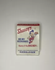 VINTAGE SHONEY'S BIG BOY RESTAURANT MATCHBOOK W/MATCHES