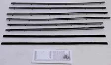 1960-1963 Ford Falcon Tudor Window Felt Beltline Weatherstrip Set-8pc (For: 1963 Ford Falcon)