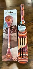 Island Bamboo Red Pakka Wood Kitchen Utensils New with Tags