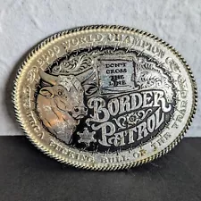 Border Patrol PRCA Bucking Bull Of The Year 2000 World Champion Buckle Montana