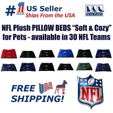 Pets First NFL Plush Pillow Bed For Dogs & Cats Premium Quality Dog Pillow Bed