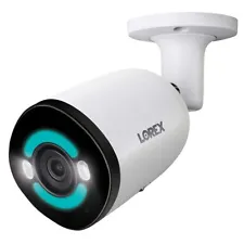 Lorex 4K+ Ultra HD 12MP Smart Security Lighting Deterrence Bullet PoE IP Camera