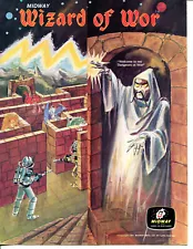 Wizard of Wor Foldout Midway Video Arcade FLYER / Brochure / Ad