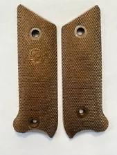 Ruger Mark I A54 Frame Pre 71 Pistol Grips Checkered Brown MK1 MKI