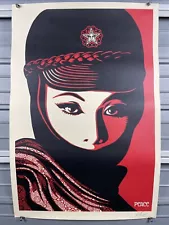 SHEPARD FAIREY 24"X36" SIGNED “PEACE” OFFSET LITHOGRAPH