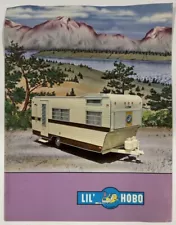 Vintage 1968 LIL HOBO GLOBESTAR Travel Camper Trailer RV Vehicle SALES BROCHURE