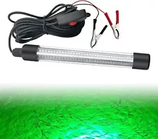 LED Underwater Submersible Fishing 12V Light Night Crappie Shad Squid Lamp