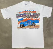 Vintage 90s Dirt Late Model Wayne Coakley Memorial Event T-Shirt, Late Model