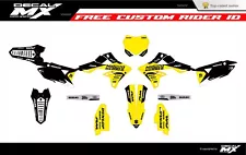 Fits Suzuki RMZ 250 2019 to 2024 RMZ450 2018 to 2024 graphic kit decals stickers