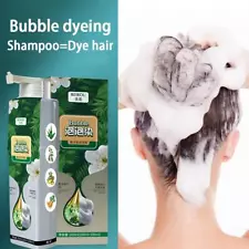 2024 New Pure Plant Extract For Grey Hair Color Bubble Dye Bubble Hair Dye SALE