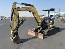 2017 Yanmar VIO45-6A Mini Excavator Rubber Track Backhoe Aux Hyd Thumb bidadoo