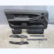 Damaged 97-99 BMW E36 3-Series 2dr Left Front Interior Door Panel Trim Black OEM (For: BMW)