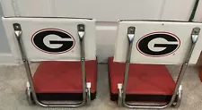 Georgia Bulldogs Folding Bleacher Stadium Bench Seats University Of GA Football