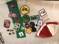 VTG Girl Scout Patches And Memorabilia Large Lot Retro Camping V5019