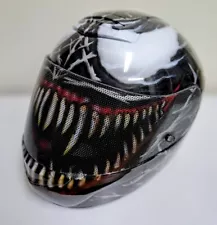 Custom Airbrushed Painted Venom Motorcycle Helmet