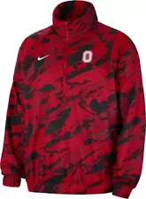 Nike Ohio State Buckeyes Windrunner Anorak Half-Zip Jacket Red Black XXXL