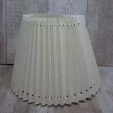 9" Vintage Tall White Folded Lamp Shade NEW