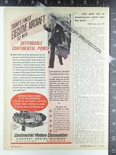 1957 ADVERTISING- Continental Motor Corp Aircraft airplane engine O-470-K 6 cyl